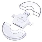 X-Flash OTG čtečka paměťových karet 4v1, USB3.0, bílá