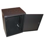 XtendLan 19" nástěnný rozvaděč 15U, šířka 600mm, hloubka 450mm, nosnost 60kg, plné dveře, svařený, proti vykradení,čern